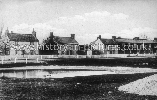 The Pond and Village, Gt Bentley, Essex. c.1905